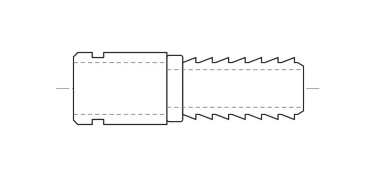 Drawing: Camlock type E, stainless steel