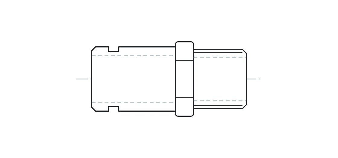 Drawing: Camlock type F, aluminium