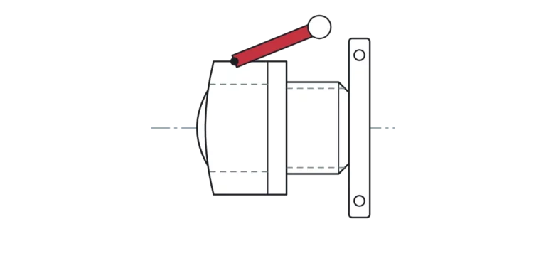 Drawing: Perrot coupling with flange