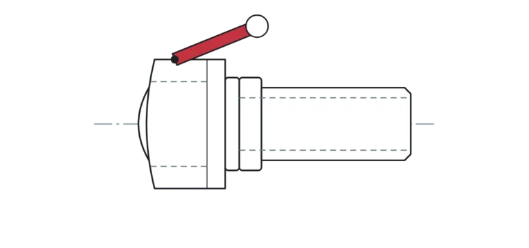 Drawing: Perrot coupling with rolled tail
