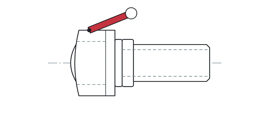 Drawing: Perrot coupling with rolled tail