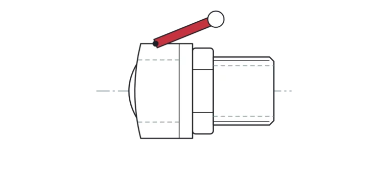 Drawing: Perrot coupling with thread