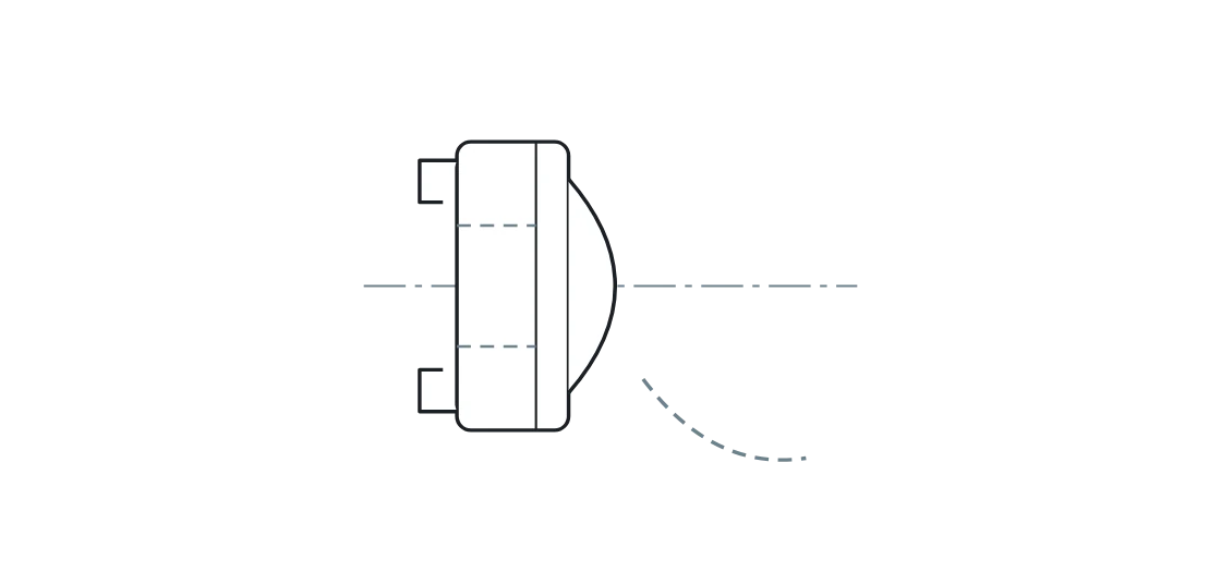 Drawing: Storz blank cap with chain