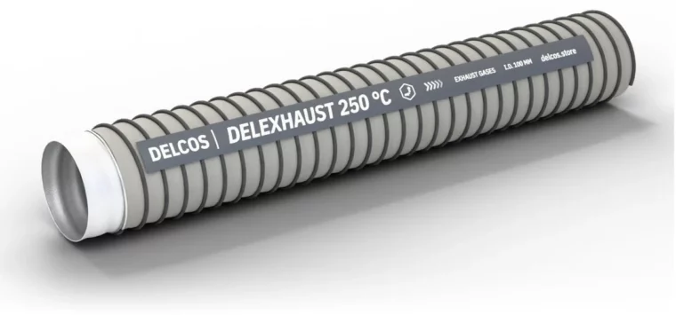 DELEXHAUST 250 °C hose, cutaway